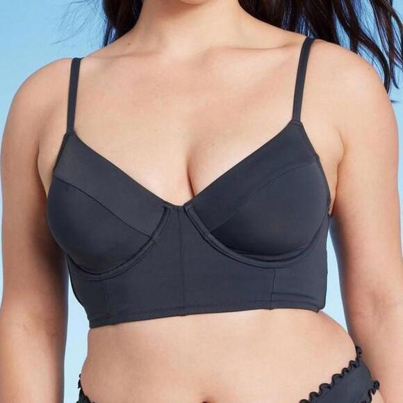 Women's Longline Underwire Bikini Top | Shade & Shore | 36C - Picture 10 of 10